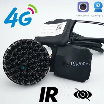 4G SIM Karty IP Kamera 1080P 5MP 90nm INFRAČERVENÉ Infračervené pre nočné videnie, WIFI, Bezpečnostné mini 4G Pin hole Kamery CCTV P2P Onvif Audio Camhi