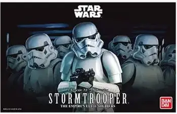 Bandai Star Wars Darth Vader Biela Storm Trooper Montáž Súpravy Obrázok Hračky Akcie Obrázok Kompatibilný Model