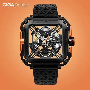 CIGA Dizajn X Series Sapphire Crystal Duté Dizajn Automatické Muži Mechanické Hodinky Muži Mechanické náramkové hodinky