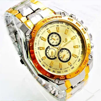 Luxusné Značky Orlando Hodinky Mužov Zlaté Hodinky z Nerezovej Ocele, Quartz náramkové hodinky Relogio Masculino Heren Horloge reloj hombre