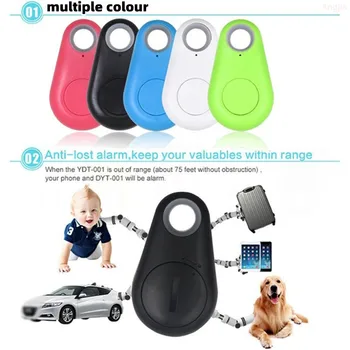Mini Móda Inteligentný Pes, domáce Zvieratá Bluetooth 4.0, GPS Tracker Anti-stratil Alarm Značky Bezdrôtový Dieťa Vrecka Peňaženku Key Finder Locator