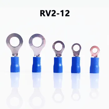 RV2-12 MODRÁ farba Krúžok izolované svorkovnice vyhovovali 1.5-2.Kábel 5mm2 vodičový kábel Krimpovacie Terminálu 100KS/Bal doprava Zadarmo